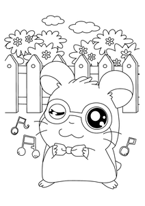 Hamtaro Kleurplaat. Hamtaro Kleurplaten Tv series kleurplaten 