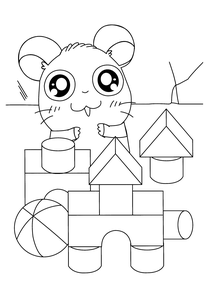 Hamtaro Kleurplaat. Hamtaro Kleurplaten Tv series kleurplaten 