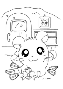 Hamtaro Kleurplaat. Hamtaro Kleurplaten Tv series kleurplaten 