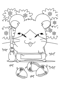 Hamtaro Kleurplaat. Hamtaro Kleurplaten Tv series kleurplaten 