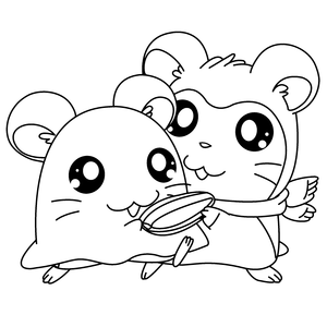 Hamtaro Kleurplaat. Hamtaro Kleurplaten Tv series kleurplaten 