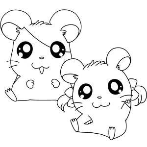 Hamtaro Kleurplaat. Hamtaro Kleurplaten Tv series kleurplaten 