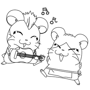 Hamtaro Kleurplaat. Hamtaro Kleurplaten Tv series kleurplaten 