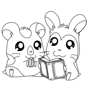 Hamtaro Kleurplaat. Hamtaro Kleurplaten Tv series kleurplaten 