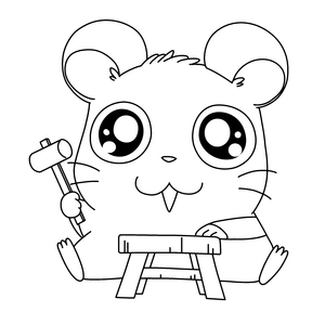 Hamtaro Kleurplaat. Hamtaro Kleurplaten Tv series kleurplaten 