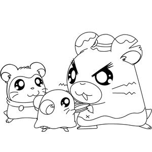 Hamtaro Kleurplaat. Hamtaro Kleurplaten Tv series kleurplaten 