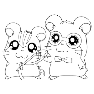 Hamtaro Kleurplaat. Hamtaro Kleurplaten Tv series kleurplaten 