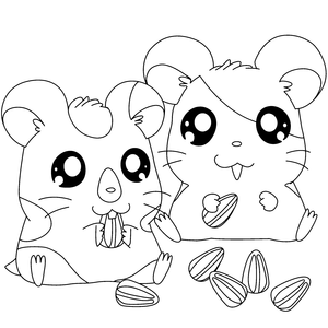 Hamtaro Kleurplaat. Hamtaro Kleurplaten Tv series kleurplaten 