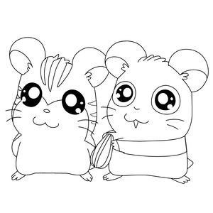 Hamtaro Kleurplaat. Hamtaro Kleurplaten Tv series kleurplaten 