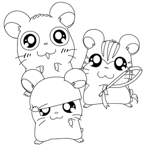 Hamtaro Kleurplaat. Hamtaro Kleurplaten Tv series kleurplaten 