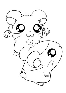 Hamtaro Kleurplaat. Hamtaro Kleurplaten Tv series kleurplaten 