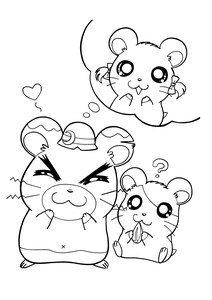 Hamtaro Kleurplaat. Hamtaro Kleurplaten Tv series kleurplaten 