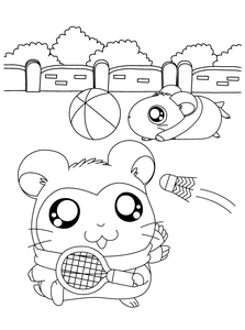 Hamtaro Kleurplaat. Hamtaro Kleurplaten Tv series kleurplaten 