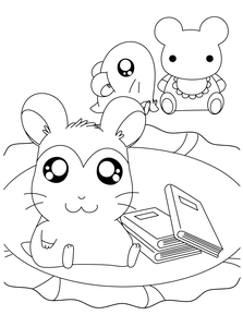 Hamtaro Kleurplaat. Hamtaro Kleurplaten Tv series kleurplaten 