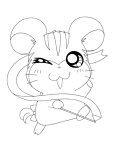 Hamtaro Kleurplaat. Hamtaro Kleurplaten Tv series kleurplaten 