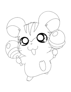 Hamtaro Kleurplaat. Hamtaro Kleurplaten Tv series kleurplaten 