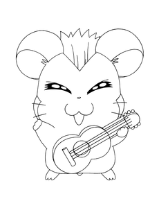 Hamtaro Kleurplaat. Hamtaro Kleurplaten Tv series kleurplaten 