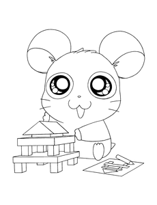 Hamtaro Kleurplaat. Hamtaro Kleurplaten Tv series kleurplaten 