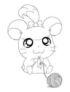 Hamtaro Kleurplaat. Hamtaro Kleurplaten Tv series kleurplaten 