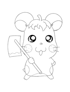 Hamtaro Kleurplaat. Hamtaro Kleurplaten Tv series kleurplaten 