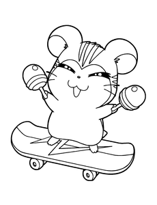 Hamtaro Kleurplaat. Hamtaro Kleurplaten Tv series kleurplaten 