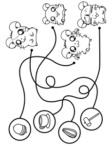 Hamtaro Kleurplaat. Hamtaro Kleurplaten Tv series kleurplaten 
