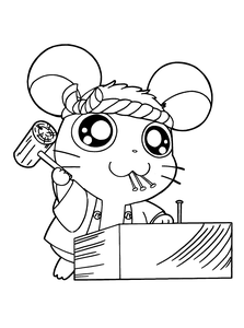 Hamtaro Kleurplaat. Hamtaro Kleurplaten Tv series kleurplaten 