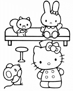 Hello Kitty Kleurplaat. Hello kitty Kleurplaten Tv series kleurplaten 