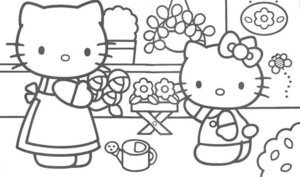 Hello Kitty Kleurplaat. Hello kitty Kleurplaten Tv series kleurplaten 