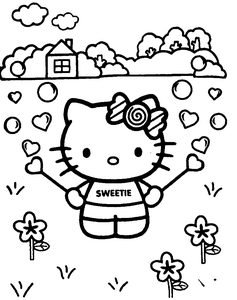 Hello Kitty Kleurplaat. Hello kitty Kleurplaten Tv series kleurplaten 