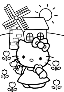 Hello Kitty Kleurplaat. Hello kitty Kleurplaten Tv series kleurplaten 