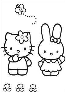 Hello Kitty Kleurplaat. Hello kitty Kleurplaten Tv series kleurplaten 