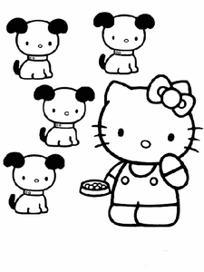 Hello Kitty Kleurplaat. Hello kitty Kleurplaten Tv series kleurplaten 