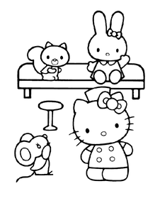 Hello Kitty Kleurplaat. Hello kitty Kleurplaten Tv series kleurplaten 