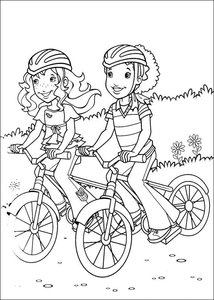 Holly Hobbie Kleurplaat. Kleurplaten Tv series kleurplaten Holly hobbie Holly Hobbie Fietsen Kleurplaat