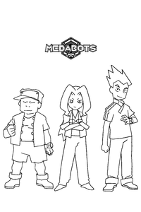 Medabots Kleurplaat. Medabots Kleurplaten Tv series kleurplaten 