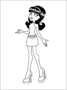 Monster High Kleurplaat. Kleurplaten Tv series kleurplaten Monster high 