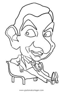 Mr Bean Kleurplaat. Kleurplaten Mr bean Tv series kleurplaten 