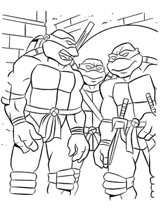 Ninja Turtles Kleurplaat. Ninja turtles Kleurplaten Tv series kleurplaten 