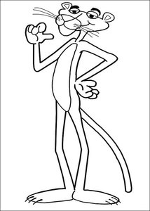 Pink Panther Kleurplaat. Pink panther Kleurplaten Tv series kleurplaten 