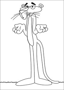 Pink Panther Kleurplaat. Pink panther Kleurplaten Tv series kleurplaten 