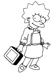 Simpsons Kleurplaat. Simpsons Kleurplaten Tv series kleurplaten 