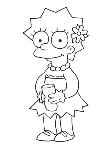 Simpsons Kleurplaat. Simpsons Kleurplaten Tv series kleurplaten 