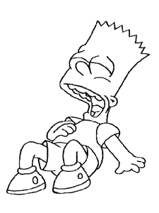 Simpsons Kleurplaat. Simpsons Kleurplaten Tv series kleurplaten 