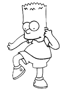 Simpsons Kleurplaat. Simpsons Kleurplaten Tv series kleurplaten 