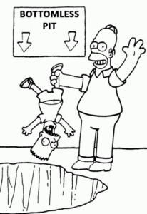 Simpsons Kleurplaat. Simpsons Kleurplaten Tv series kleurplaten 