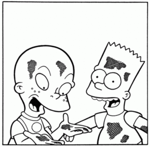 Simpsons Kleurplaat. Simpsons Kleurplaten Tv series kleurplaten 