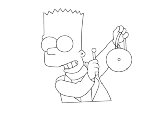 Simpsons Kleurplaat. Simpsons Kleurplaten Tv series kleurplaten 