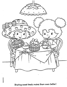 Strawberry Shortcake Kleurplaat. Strawberry shortcake Kleurplaten Tv series kleurplaten 