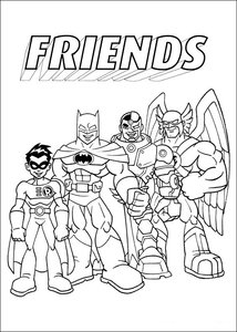 Superfriends Kleurplaat. Kleurplaten Tv series kleurplaten Superfriends 